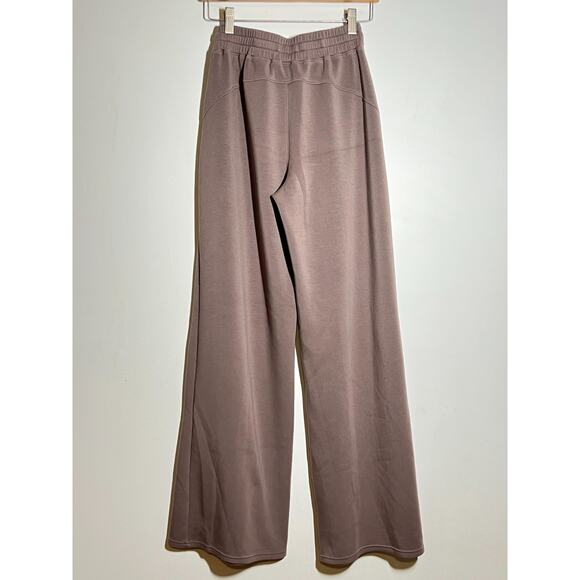 Spanx Air Essentials EUC Taupe Wide Leg Pant Elastic Waist Drawstring Tie SOFT S - Picture 5 of 7